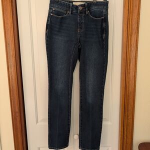 Soft Surroundings Dark Blue Straight Leg Jeans